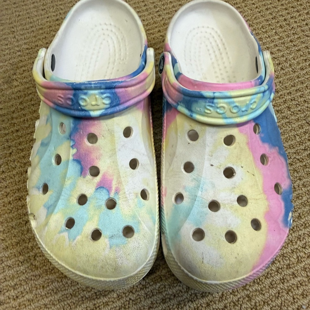 M8/W10 CROCS Pastel Tie-Dye
